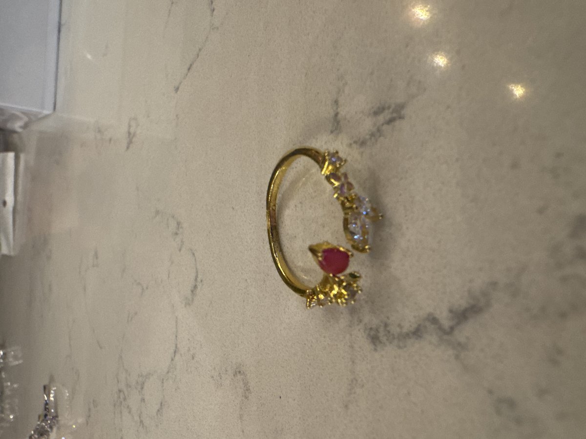 Pembe Kalp Taşlı Halolu Gümüş Çelik Yüzük görsel 4