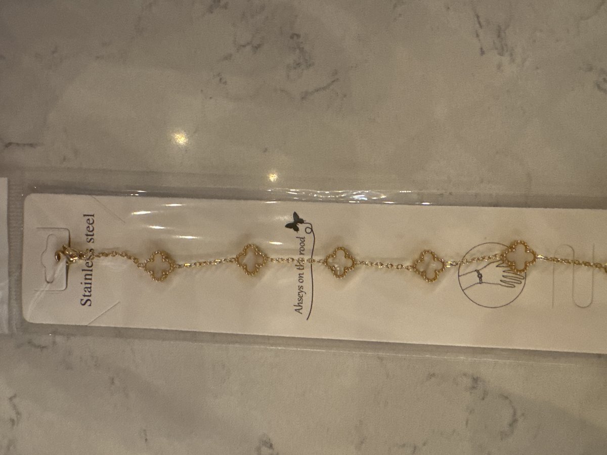 Pembe Mine Altın Yonca Bileklik (120₺ Seri) görsel 4